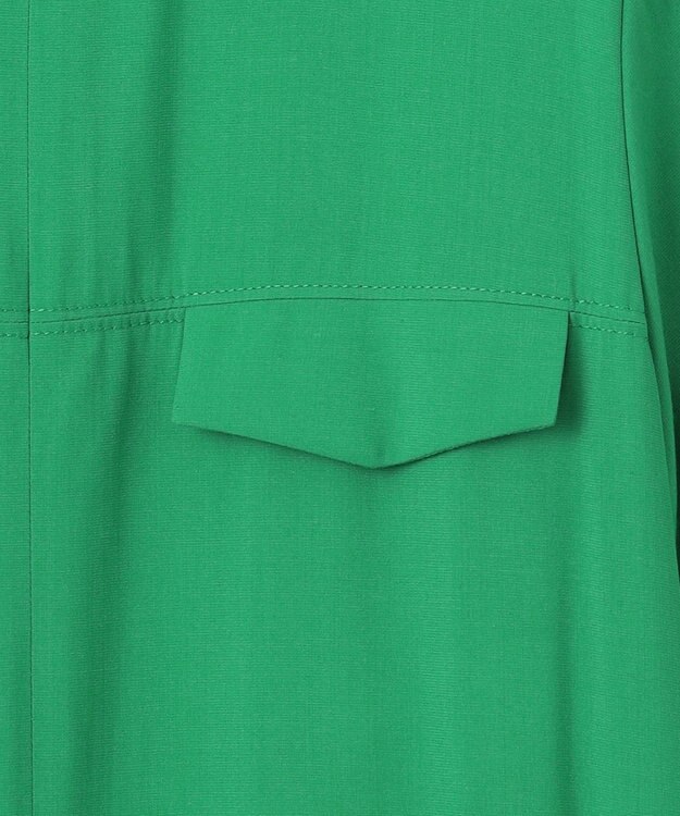 ICB L 【接触冷感・UVカット・洗える】 T/Rドライリネン ワンピース グリーン系