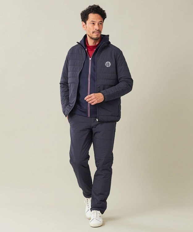 23区GOLF 冬の最強防寒パンツ【MEN】キルティング パンツ ネイビー系