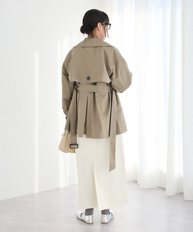 CRAFT STANDARD BOUTIQUE フクレジャカードIラインスカート Ivory