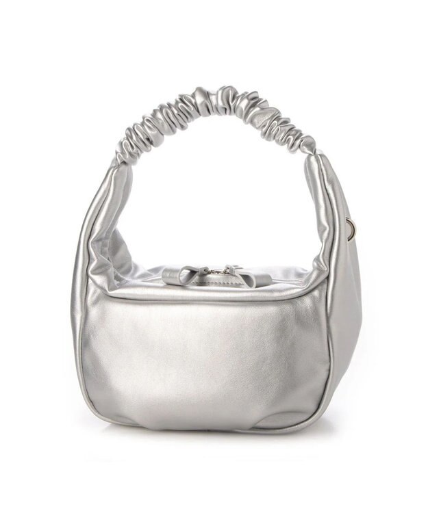 UNBILLION kakatoo ギャザーハンドル2wayバッグ シルバー