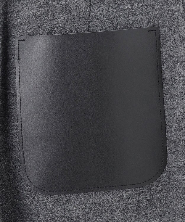 BEIGE， MILLAM / フェイクレザーパッチワイドパンツ Md Gray