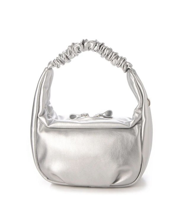 UNBILLION kakatoo ギャザーハンドル2wayバッグ シルバー