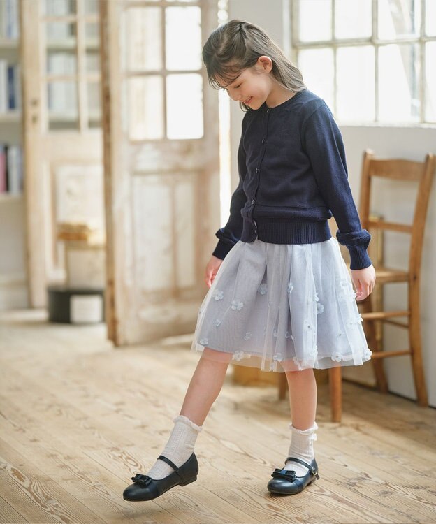 組曲 KIDS 【150-160㎝】クラシック カーディガン ネイビー