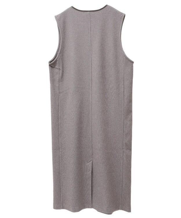 Green Parks 柄圧縮ポンチキーネックジャンスカ Brown