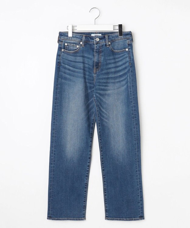 J.PRESS LADIES 【洗える】BASIC STRETCH DENIM ボーイフィット パンツ ユーズド系