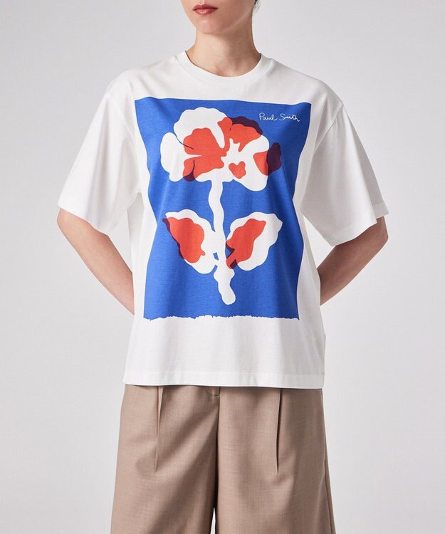Paul Smith Big Flower 半袖Tシャツ ホワイト