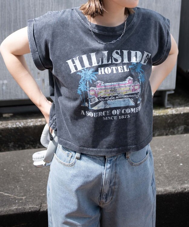 WEGO ヴィンテージウォッシュドロストデザインT 柄3