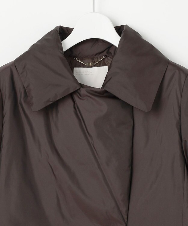 自由区 S 【撥水加工・洗える】ステッチレスダウン コート ブラウン