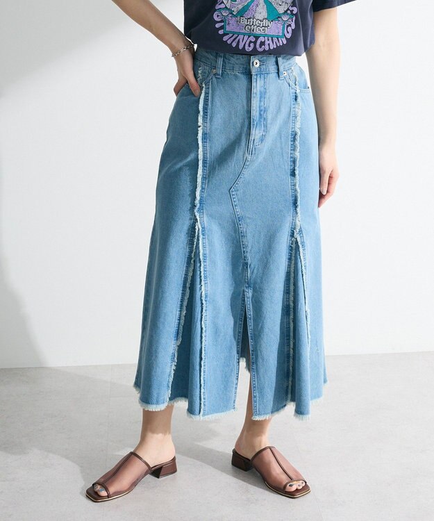 Green Parks ・ＳＵＧＡＲ　ＳＰＯＯＮ　デニムマーメイドスカート