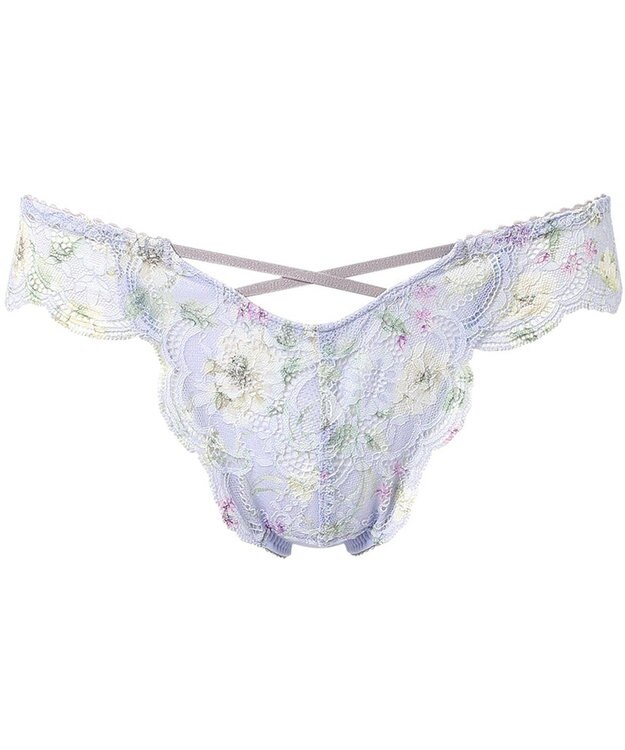 WACOAL Ｔバック ショーツ 【重力ケアブラ】 BXB194とペア はきこみ丈あさめ バックのかぶりが広め ソング レディース PXB494 /ワコール ブルー