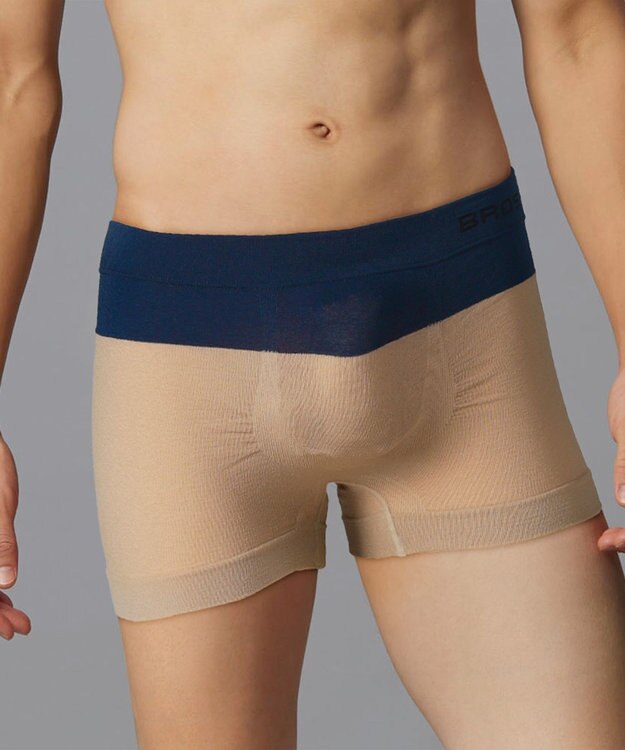 WACOAL MEN ボクサーパンツ【PANTS HOLIC X】ワンサイズ(S-LL) フロント快適Xマチ 立体成型 適度なフィット感 前閉じ 下着 GT3480 /ブロス ベージュ