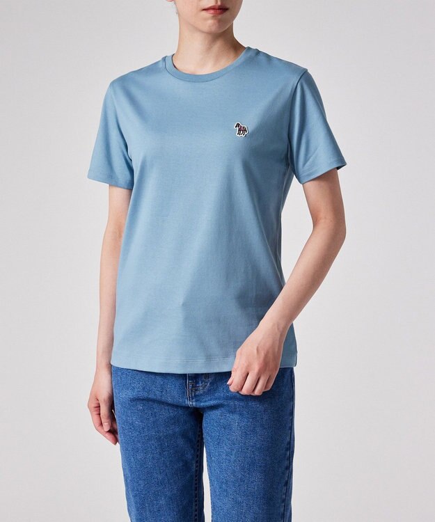 Paul Smith ゼブラワッペン 半袖Tシャツ グレイッシュブルー