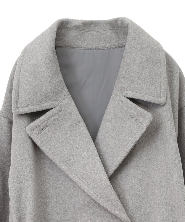 earth music&ecology ミドル丈コート Gray Mixture