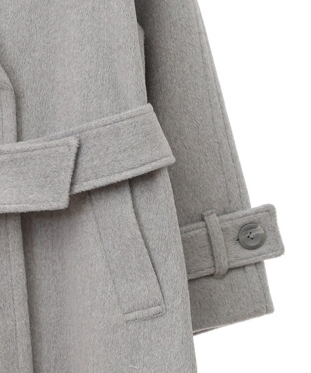 earth music&ecology ミドル丈コート Gray Mixture