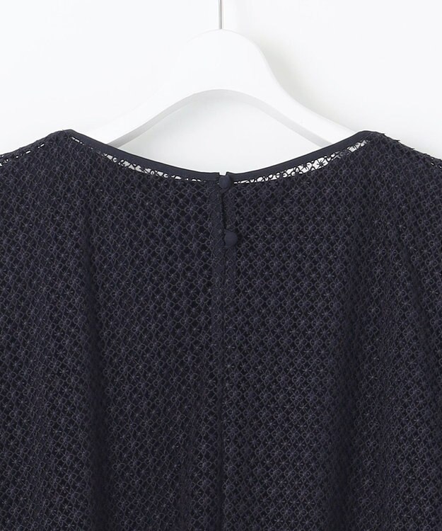 23区 【APPLAUDIR】クリスタルフラワーコンビ ドレス ネイビー系