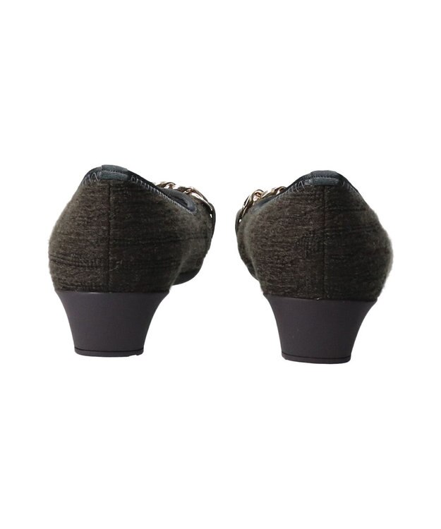 Bridget Birkin 【Bridget Birkin Walk】チェーンモチーフウォーキングパンプス グリーン雑材