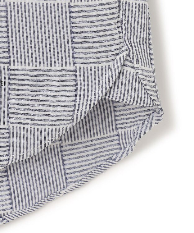 J.PRESS MEN 【クールマックス】パッチワークサッカー プルオーバー ネイビー系9