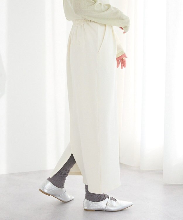 CRAFT STANDARD BOUTIQUE フクレジャカードIラインスカート Ivory