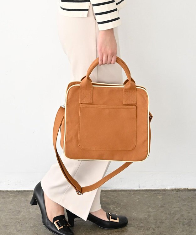 YUSHI ARLE - 2WAY SHOULDER 帆布手さげ&ショルダーバッグ キャメル