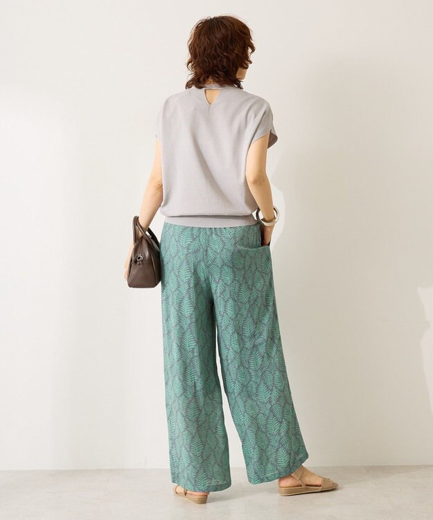 AMERICAN HOLIC 【接触冷感】ラメフレンチスリーブニットプルオーバー Gray