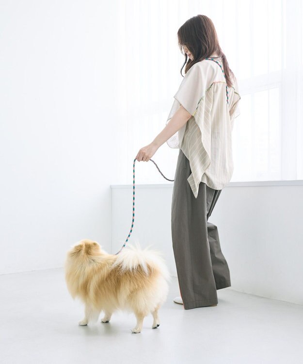 COQ HAPPY ARGYLE  ハンズフリーロングドッグリード ピンク