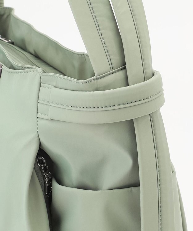 Y'SACCS 【ナイロンタフタ】トラベルショルダーリュック mini ライトグリーン