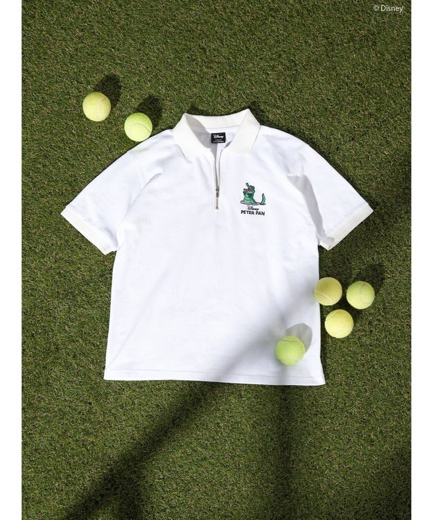 AMERICAN HOLIC ハーフジップポロシャツ／Ｐｅｔｅｒ　Ｐａｎ Off White