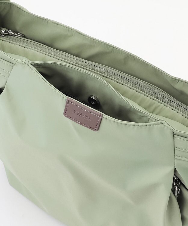 Y'SACCS 【ナイロンタフタ】トラベルショルダーリュック mini ライトグリーン