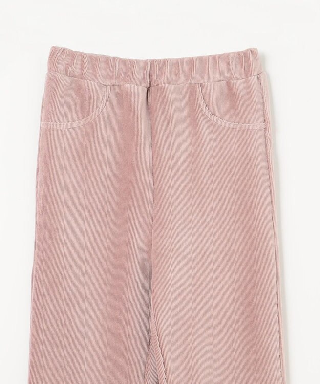 ANY KIDS カットコールフレアパンツ ピンクブラウン