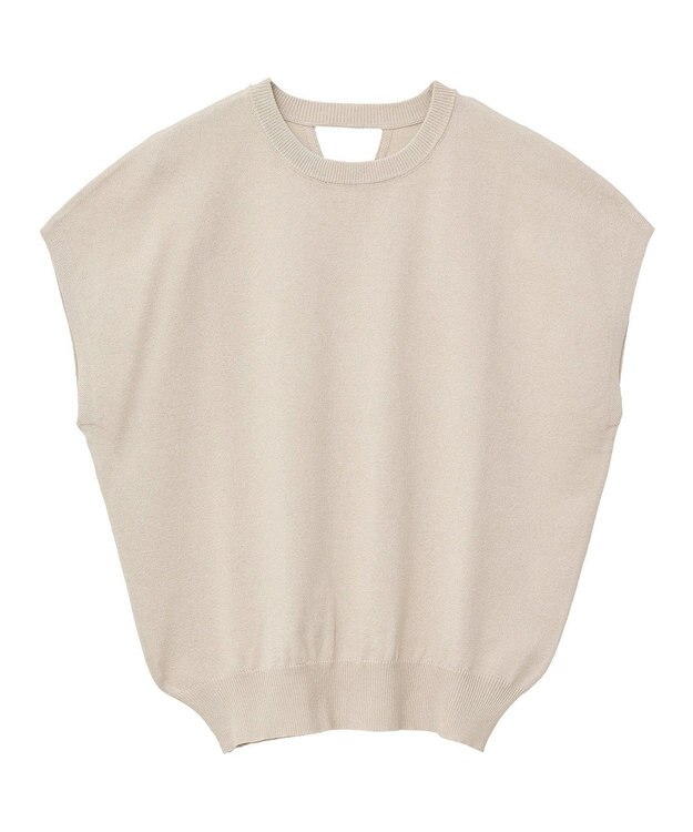 AMERICAN HOLIC 【接触冷感】ラメフレンチスリーブニットプルオーバー Beige