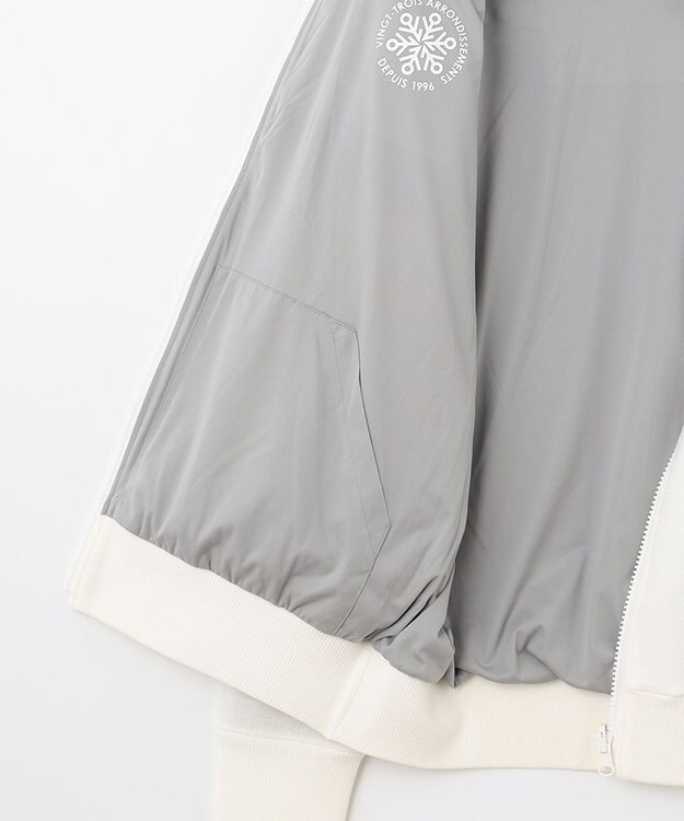 23区GOLF 【WOMEN】【リバーシブル】ノルディック柄　リバーシブル ブルゾン アイボリー系