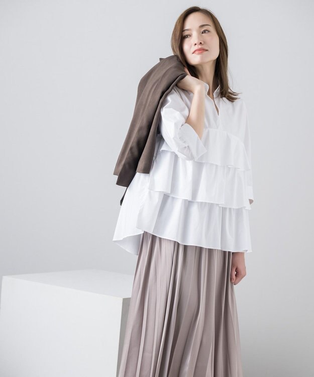 ONWARD Reuse Park 【組曲】ブラウス秋冬 オフホワイト