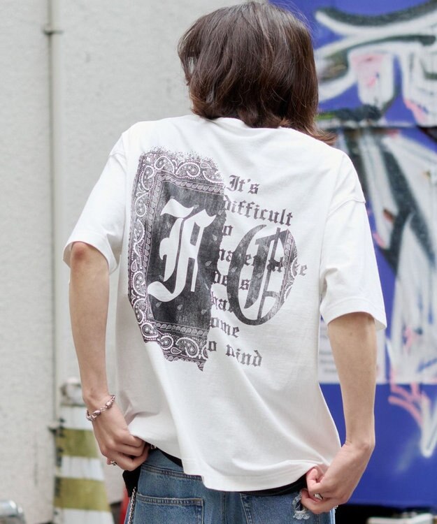 WEGO 【ユニセックス着用ITEM】アンサンブルグラフィックT（SS） ホワイト