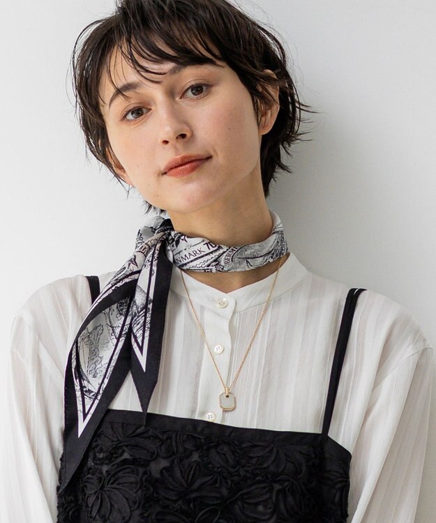 23区 マザーオブパール ネックレス ゴールド系