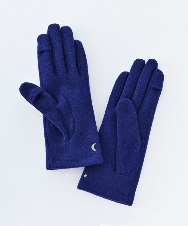 ORuKuBET 夜空刺繍ジャージグローブ(WOMEN)【タッチパネル対応】 ブルー