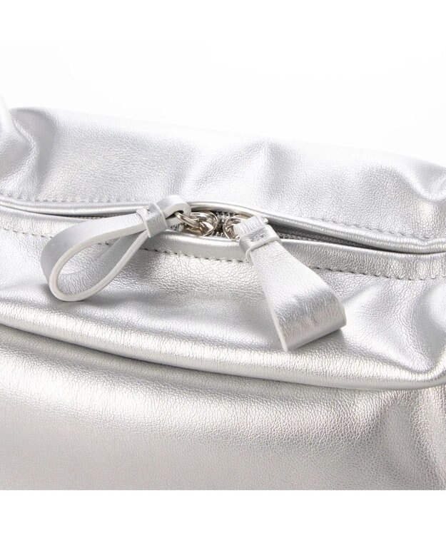 UNBILLION kakatoo ギャザーハンドル2wayバッグ シルバー