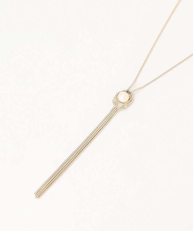 自由区 フリンジパールネックレス ゴールド系