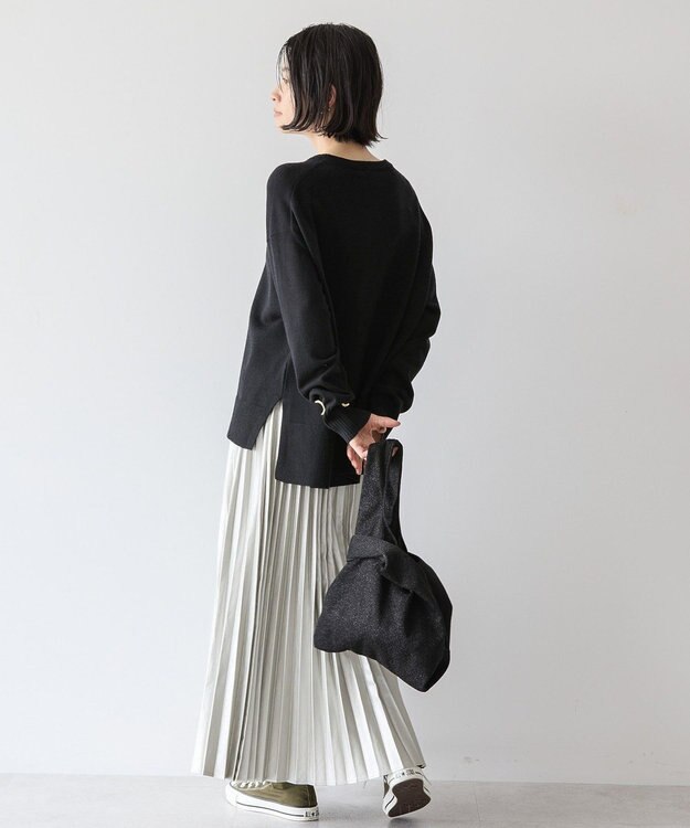 AMERICAN HOLIC バイパチサイドスリットニットプルオーバー Black