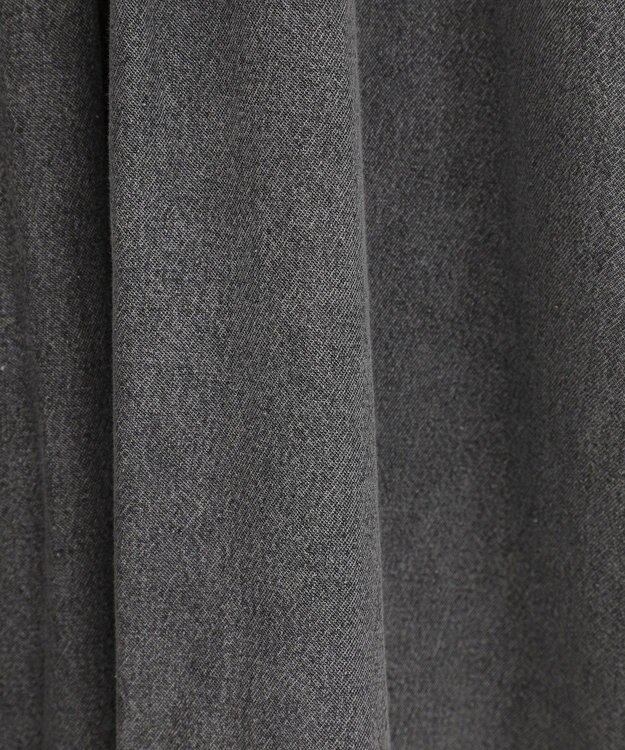 Green Parks ■ESCAR デニムラッフルカラーワンピース Gray