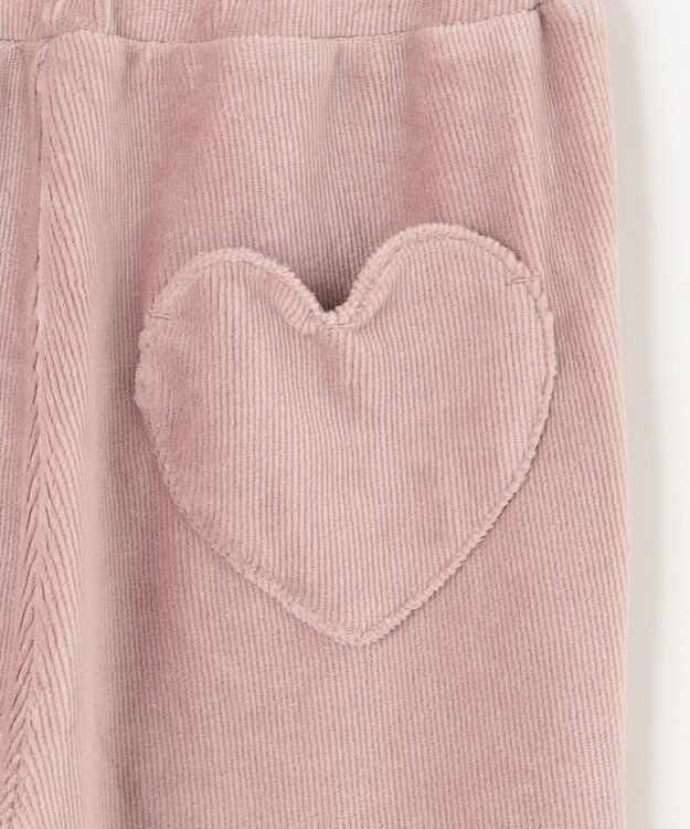 ANY KIDS カットコールフレアパンツ ピンクブラウン