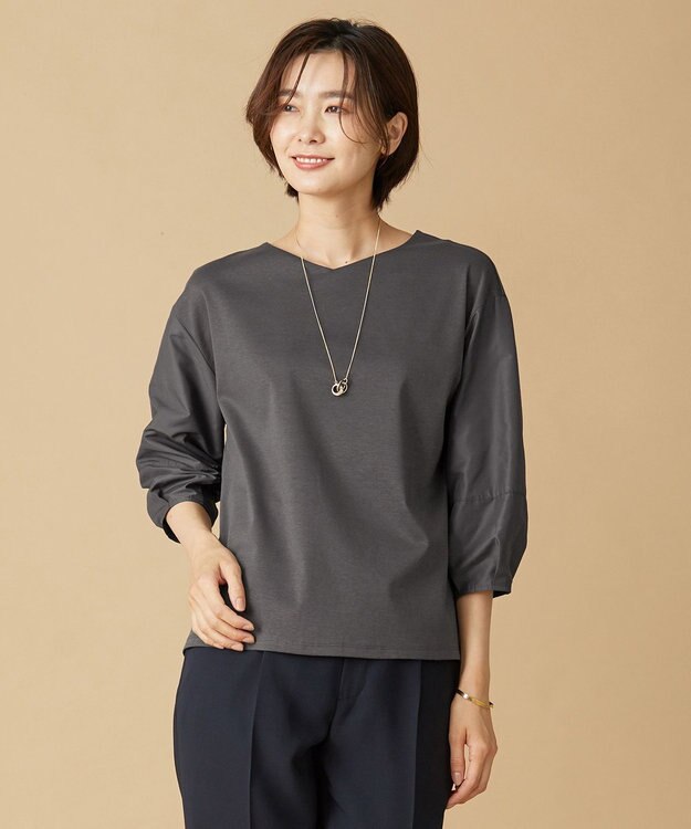 ストレッチポンチ Vネック カットソー / J.PRESS LADIES L | ファッション通販 【公式通販】オンワード・クローゼット