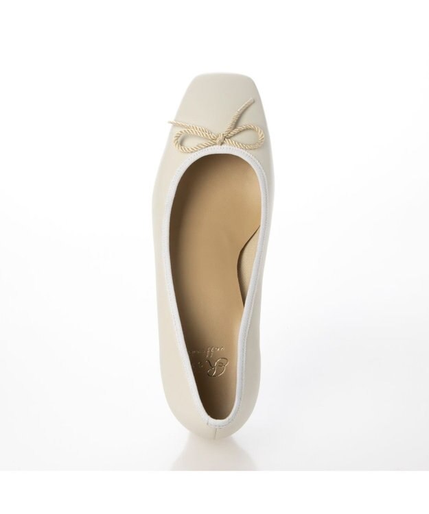 Riz raffinee <Riz raffinee>【WEB限定】スクエアトゥリボンパンプス ホワイト