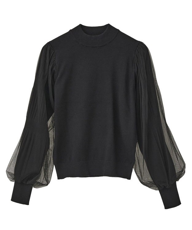 earth music&ecology レンチング(TM)エコヴェロ(TM)(マジョリカプリーツ) Black