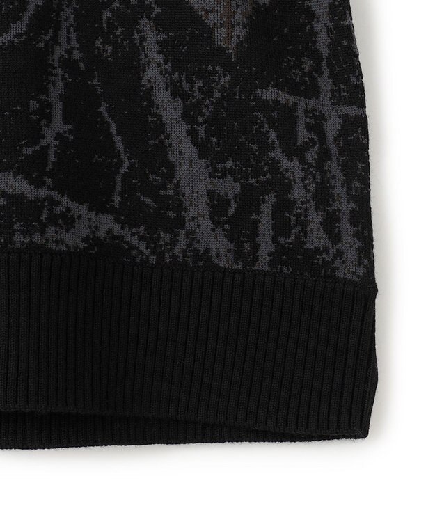 JOSEPH HOMME フォレストジャガードブロック　クルーネックニット ブラック系5