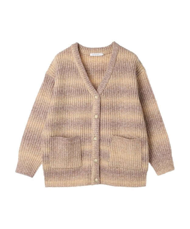AMERICAN HOLIC グラデーションニットカーディガン Beige