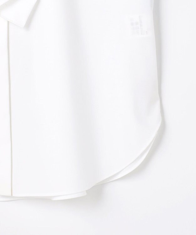 組曲 【KUMIKYOKU NAVY】コットンタッチシャーティングラッフルフレア ブラウス ホワイト系