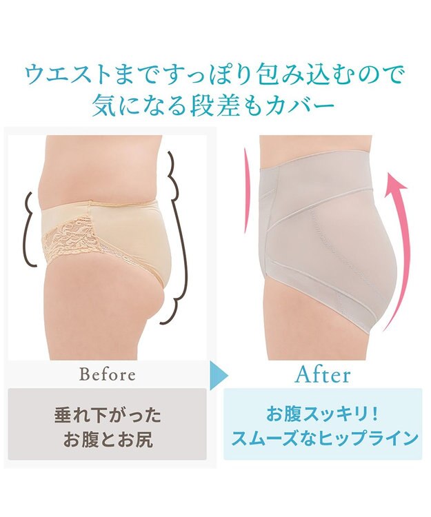 BRADELIS New York 【Yukine inc. 】ゆきねえモアソフト快適ショーツ23  蒸れにくい補正ショーツ サンドグレージュ