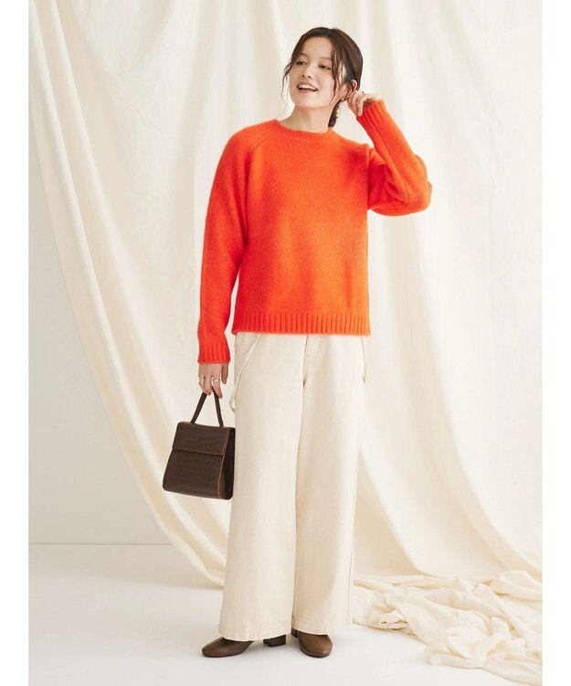 CRAFT STANDARD BOUTIQUE シンプルニットプルオーバー Orange