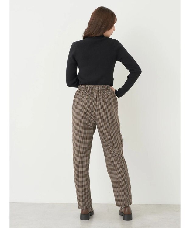 earth music&ecology やわらかタッチハイネックリブプルオーバー Black