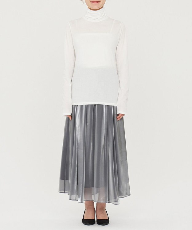 uncrave アルビニスタシフォン ハイネック カットソー（uncrave STANDARD） オフ